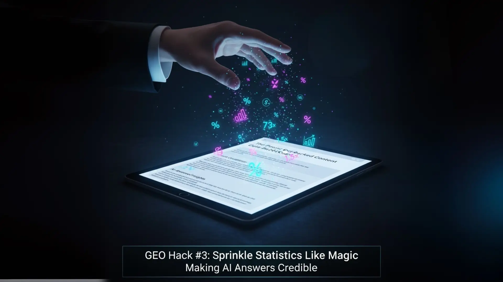 Using statistics to improve AI Visibility